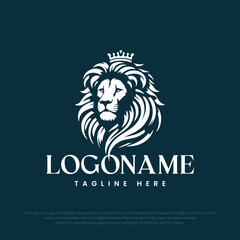Elegant logo with lion design
