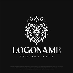 Elegant logo with lion design

