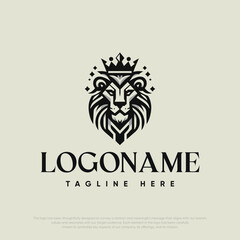 Elegant logo with lion design
