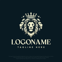 Elegant logo with lion design
