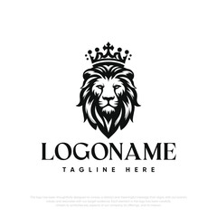 Elegant logo with lion design
