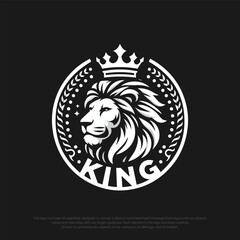 Elegant logo with lion design
