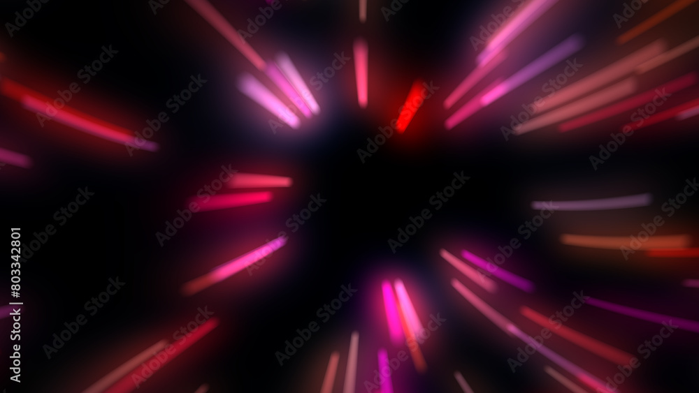 Poster abstract colored background imitating speed dialing in space