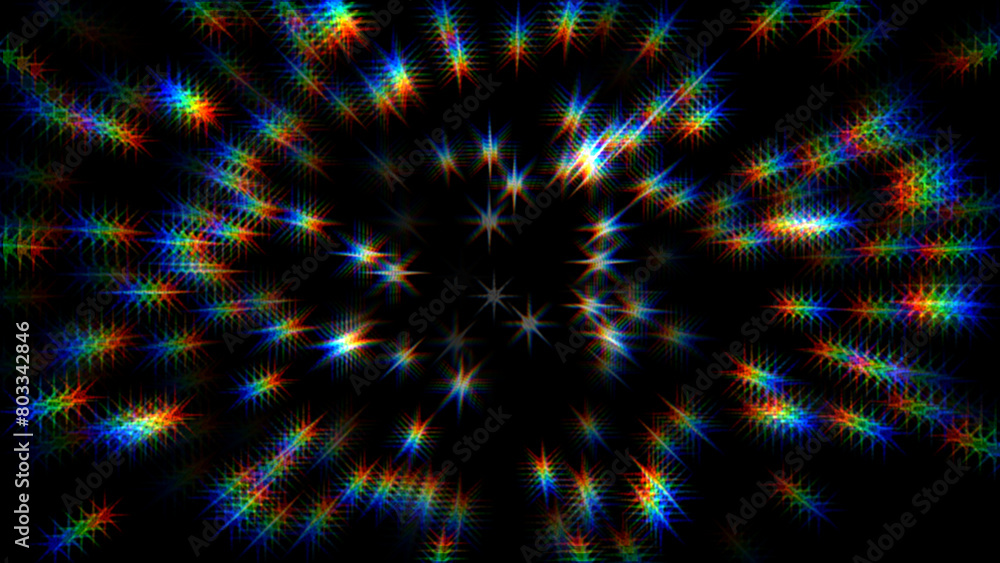Poster abstract colored background imitating speed dialing in space