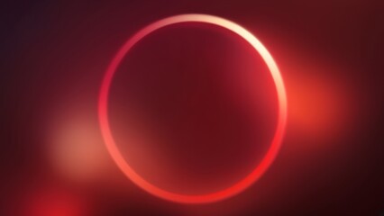 Blurry Circle Bokeh Igniting with Passionate Red Gradient Flames