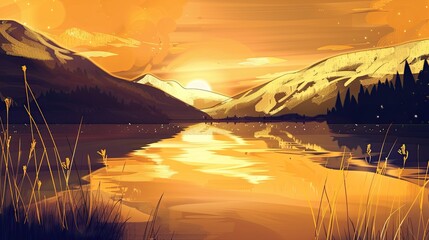 Alpine Serenity: The Mountain Lake Oasis