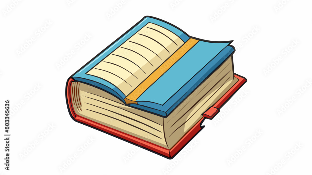 Poster A book with blank pages symbolizes knowledge as it is constantly evolving and can be expanded upon through continuous learning and exploration.. Cartoon Vector