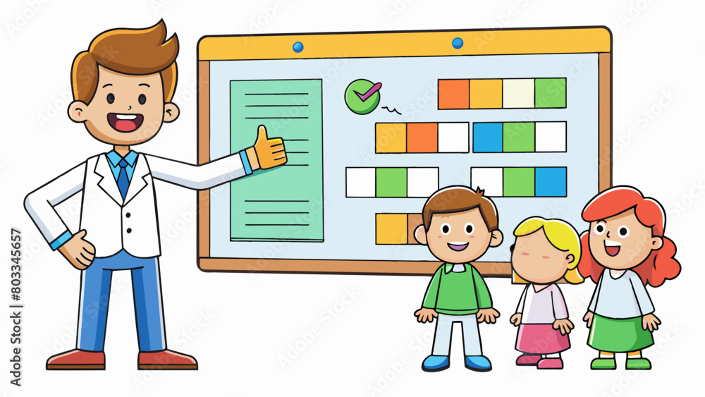 Poster a bright colorful bulletin board hangs on the wall of a classroom covered in postit notes flyers and