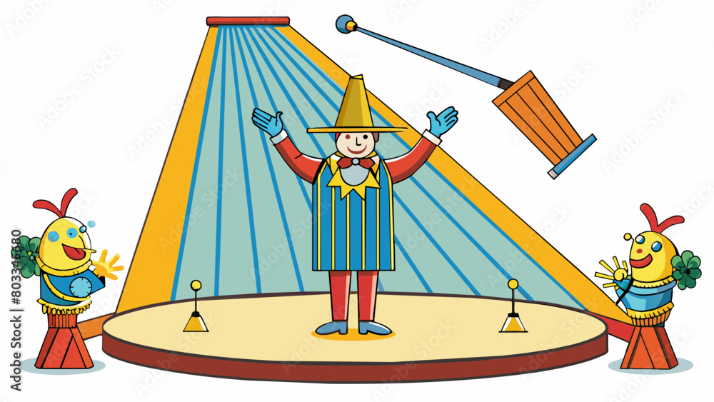 Poster a bright spotlight shining down on a stage highlighting the performer in the center. the intensity o