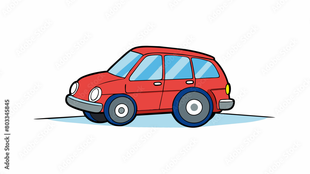 Poster a car with a flat tire making it unable to move and requiring a replacement before it can be driven 