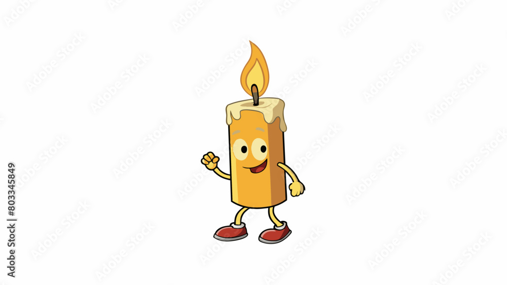 Aufkleber a candle flickering gently and reminding us to take things one step at a time and to not let our emo