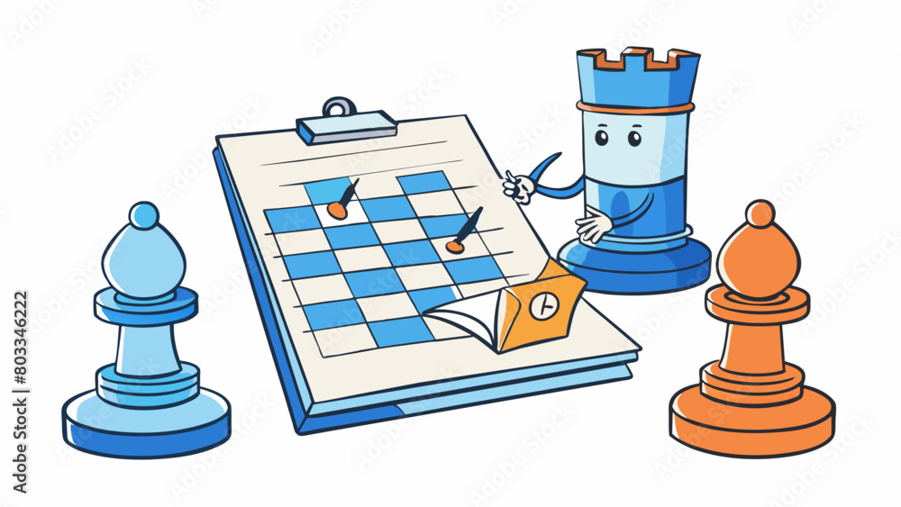 Aufkleber a contract is like a game of chess where both parties must carefully plan and strategize their moves