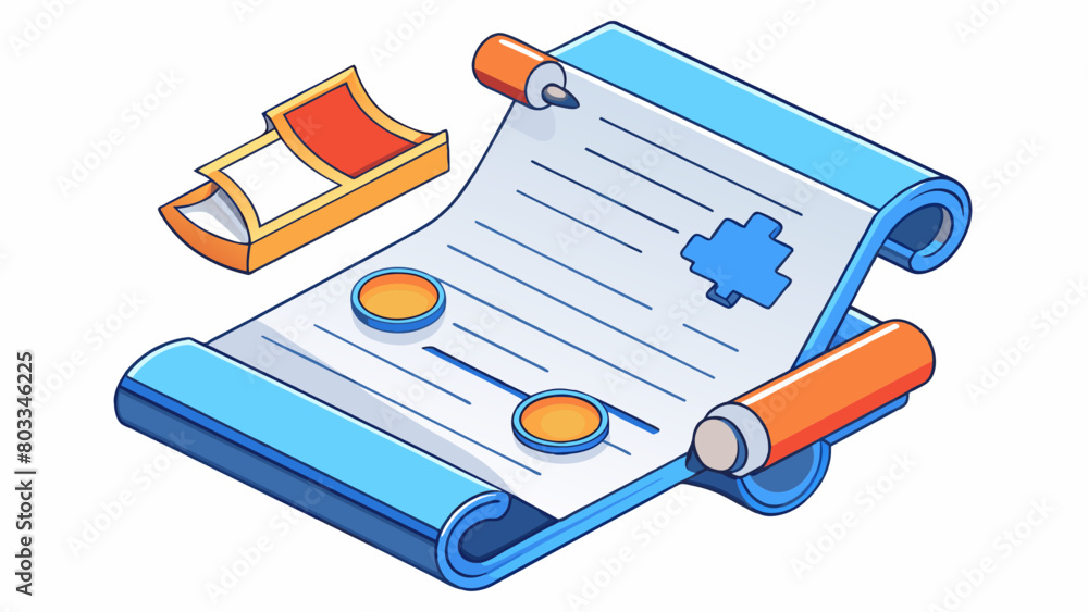Aufkleber A contract is like a puzzle where each piece has a specific place and function and only when all pieces are assembled correctly can the full picture. Cartoon Vector