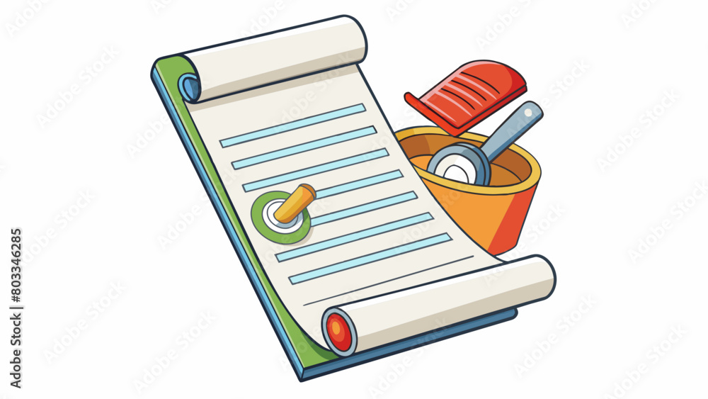 Poster A contract is like a recipe with clear instructions and ingredients that must be included and followed in order to create a successful outcome.. Cartoon Vector