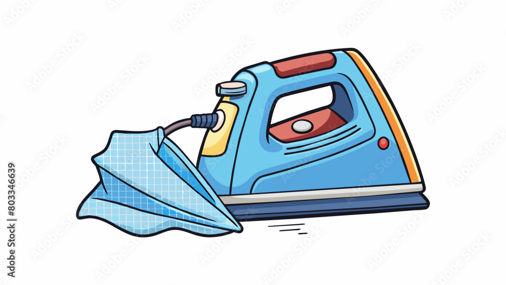 Poster a fabric is steamed and then pressed with a hot iron. the heat helps to release any wrinkles and cre