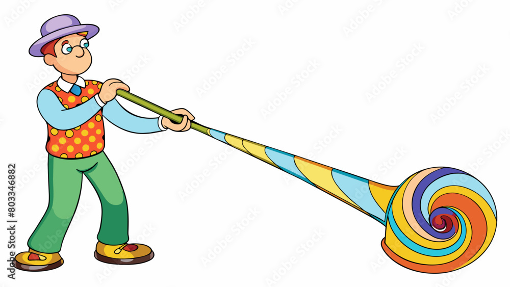 Poster a glassblower uses a long hollow pipe to gather molten glass and blow into it shaping it into a deli