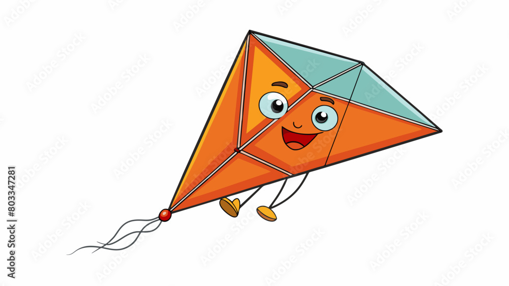 Poster a kite soaring high in the sky representing the idea of taking risks and letting ourselves be free t