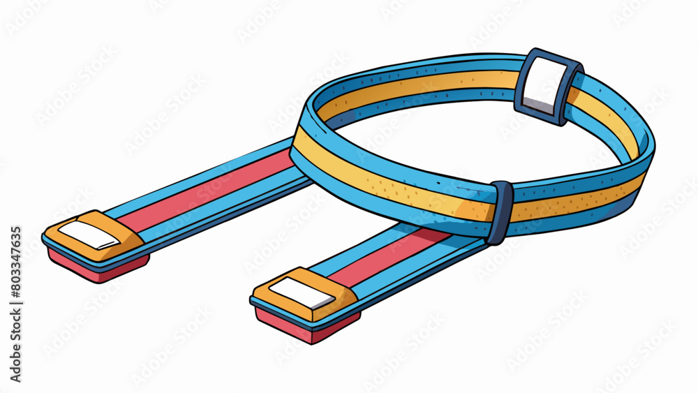 Poster A lightweight set of lifting ss made of durable cotton material with a soft cotton loop on one end and a metal hook on the other. The ss have a. Cartoon Vector