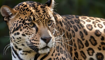 A Jaguar With Its Fur Patterned Like The Dappled S
