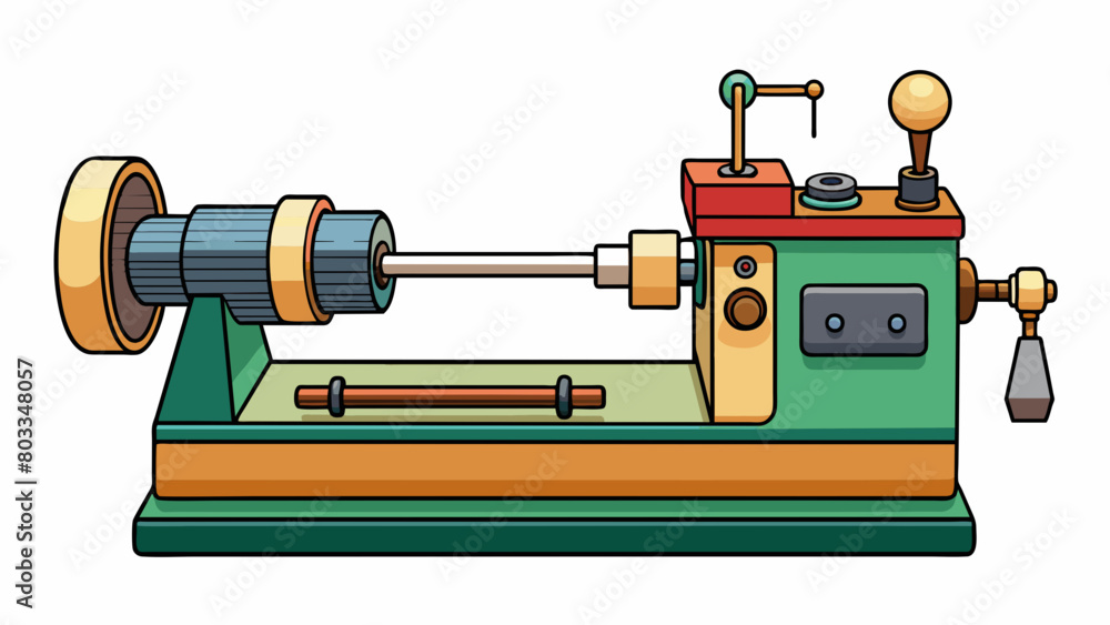 Poster A miniature lathe is small and compact but it still has all the essential parts such as a headstock tailstock and a tool rest. It is commonly used for. Cartoon Vector