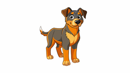 A mixed breed dog This combination is a mix of two or more breeds of dogs resulting in unique physical characteristics and personality traits. The. Cartoon Vector