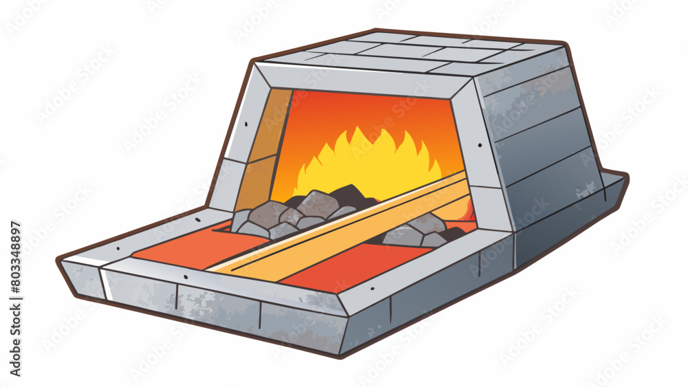 Poster a piece of raw metal is p in a furnace and heated at high temperatures. as the heat trates the metal