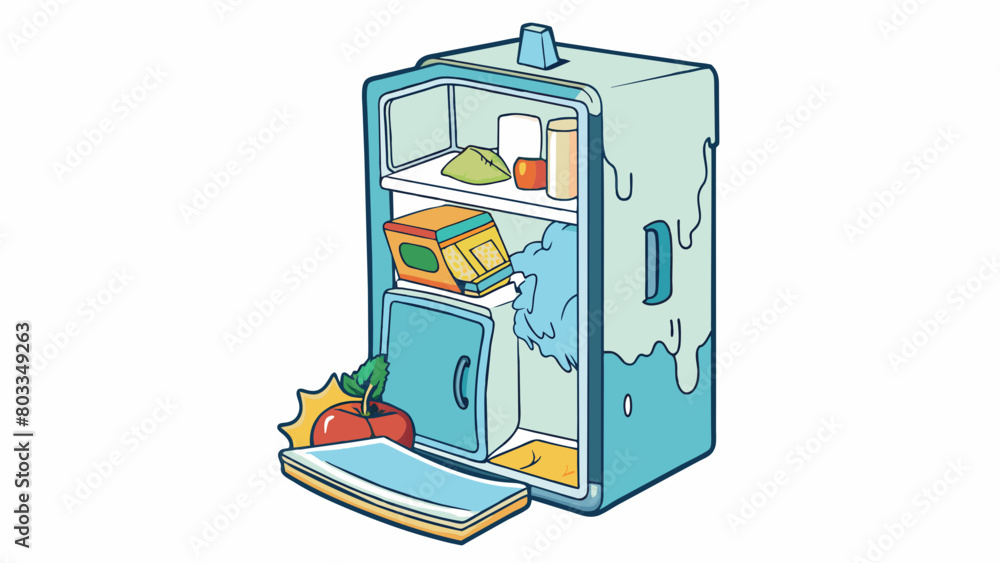 Poster a refrigerator that doesnt keep food cold resulting in spoiled groceries. the door seal is torn and 