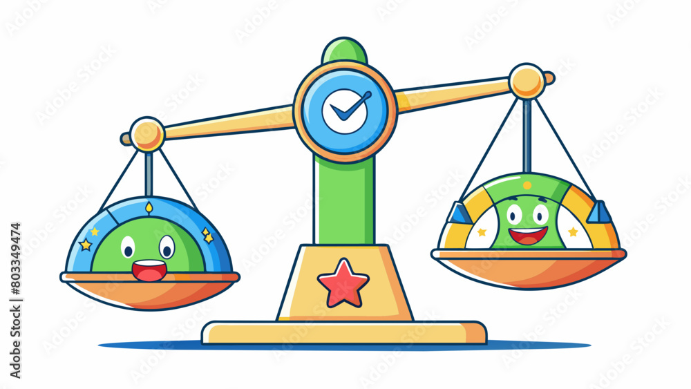 Poster A scale Feedback can act as a scale showing us where we stand in terms of progress towards our goals. It can help us identify areas of improvement and. Cartoon Vector