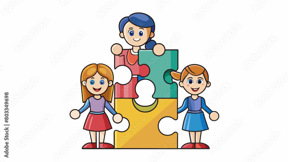 Poster a sister is like a puzzle piece fitting perfectly into the unique shape of your family completing th
