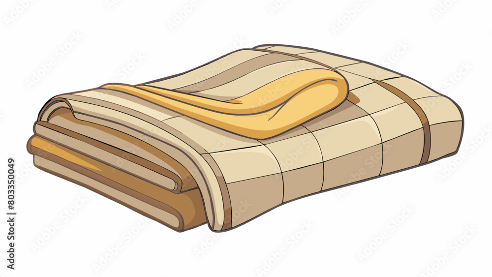 Poster A soft and faded throw blanket perfect for snuggling up with mom on the couch during movie nights.. Cartoon Vector