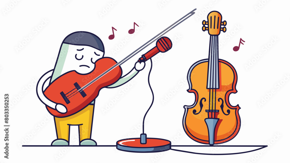 Poster as the violin string was plucked the second song filled the room with a somber and melancholic atmos