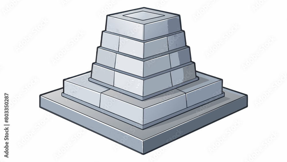 Poster a strong solid base made of thick smooth gray concrete provides the foundation for a towering skyscr
