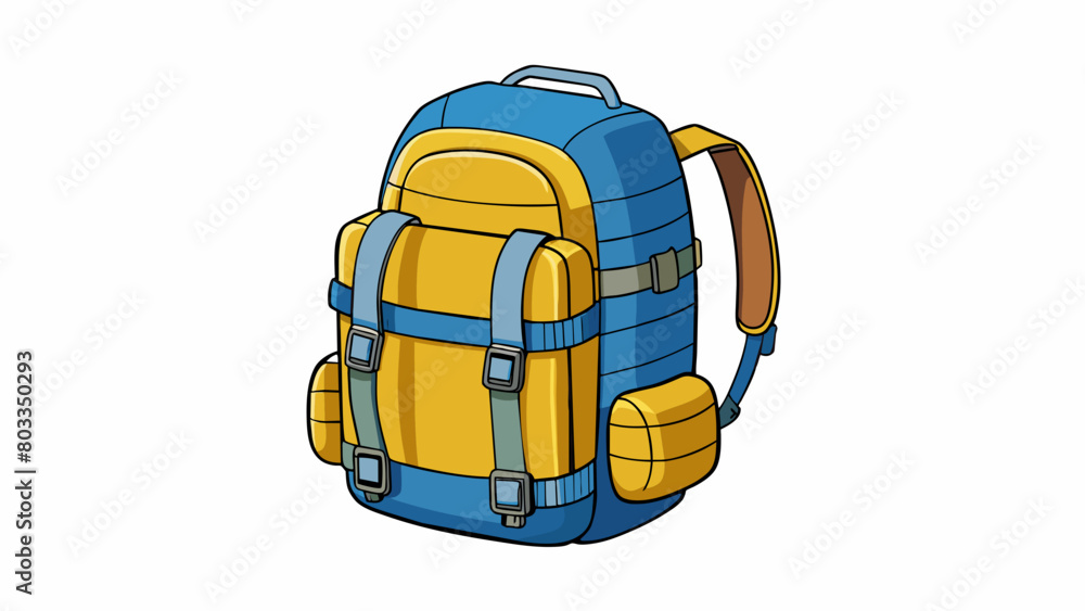 Poster a sy lightweight backpack with multiple compartments and padded ss ideal for hiking or traveling.. c