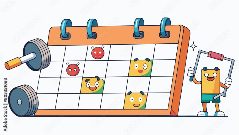 Poster a workout schedule this schedule is designed for a specific fitness routine and includes designated 