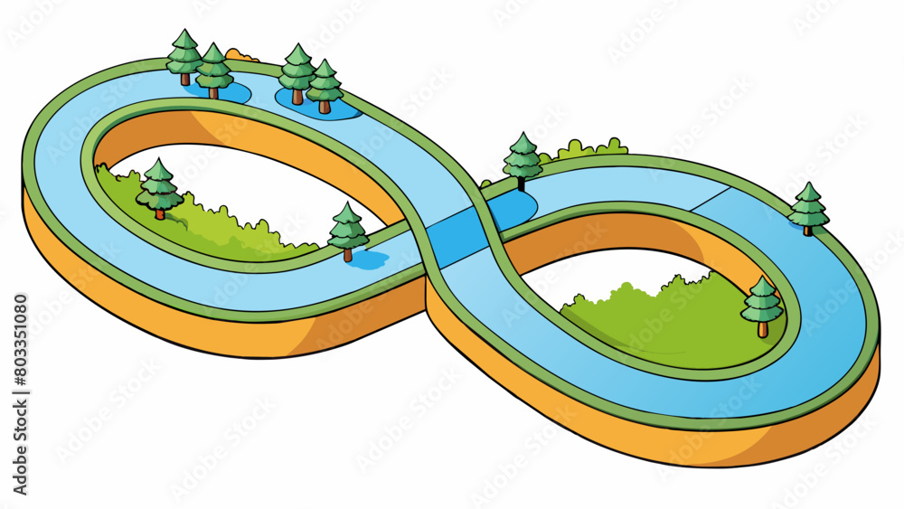 Poster a year is like a river constantly flowing and changing with each turn and bend representing a new mo