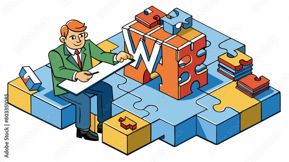 Poster a writer is like a puzzle fitting together words and phrases to create a beautiful and cohesive pict