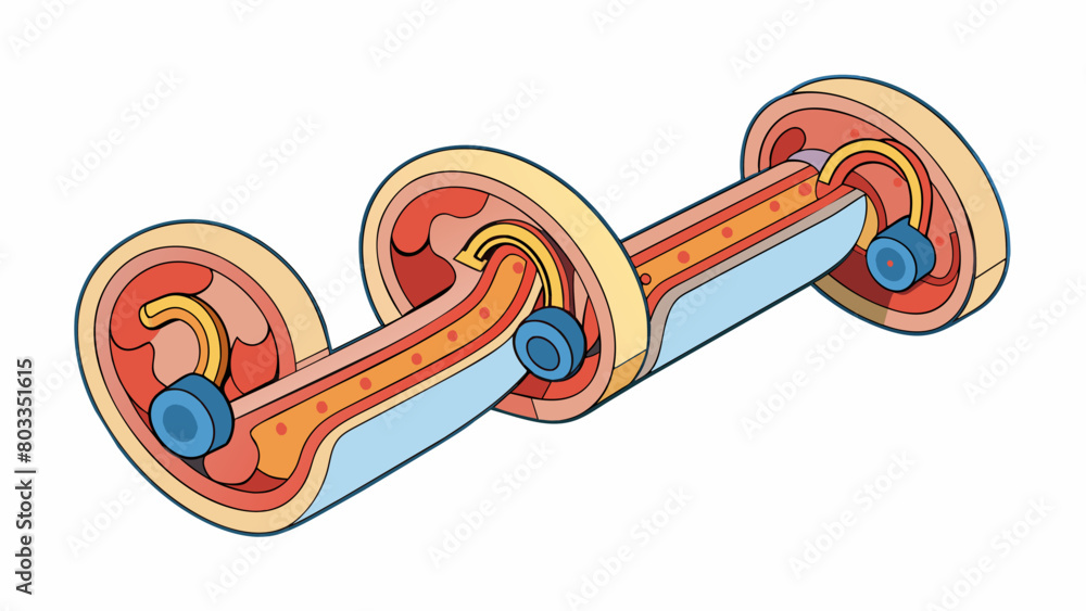 Poster in the fourth illustration we see the semicircular canals three small curved tubes that are part of 