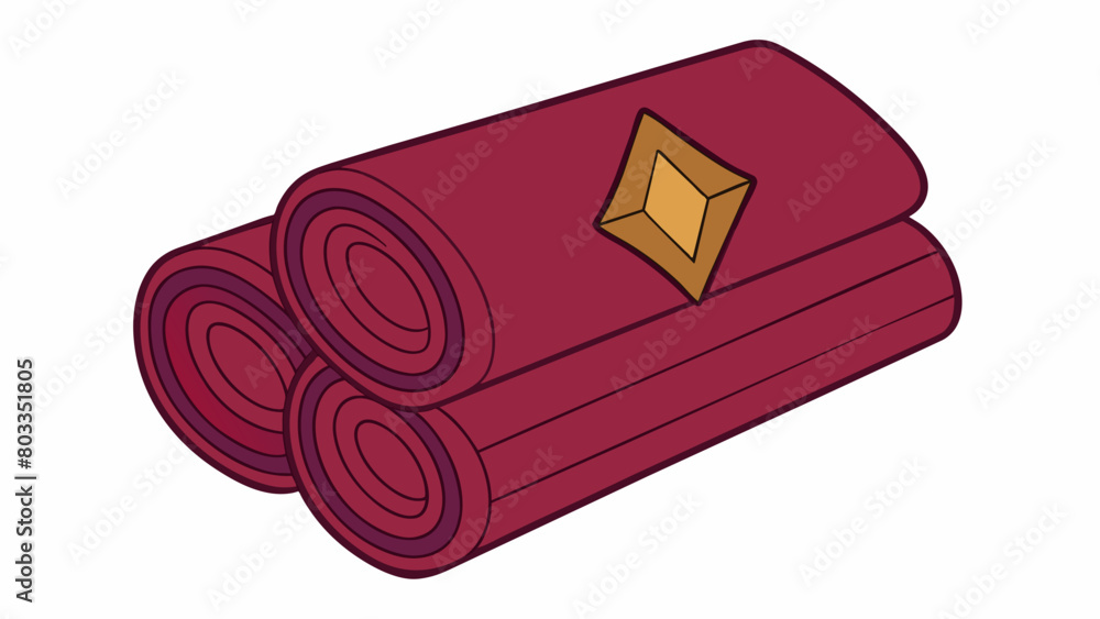Poster Luxurious bath towels crafted from soft absorbent cotton featuring a subtle diamond pattern and a rich deep color that adds a touch of elegance to any. Cartoon Vector