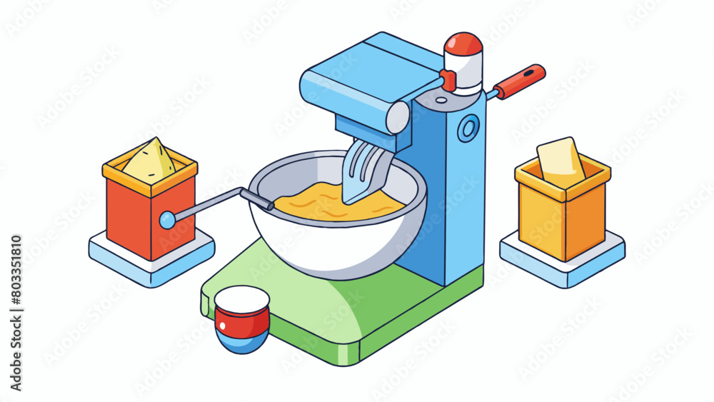 Poster Mixing Mixing is a common technique in food processing that involves combining two or more ingredients together to create a homogeneous mixture. The. Cartoon Vector