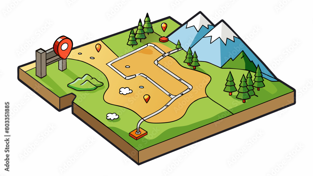 Poster on a hiking trail a clear map at the trailhead is a priority featuring prominent topographic lines k