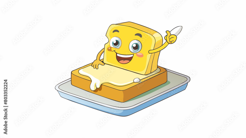 Poster spreading butter on toast a soft oily butter is spread onto the surface of the toast providing a smo