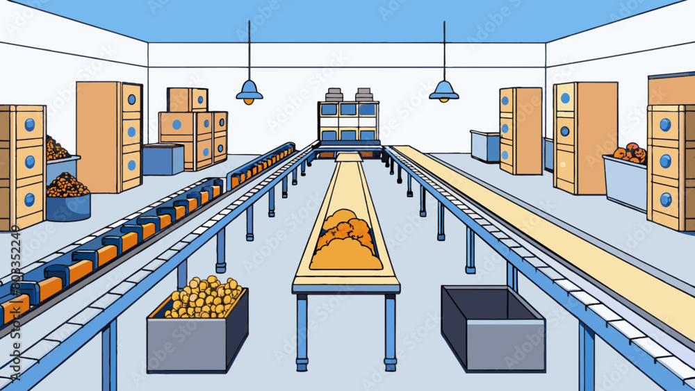 Poster step into the production department and youll find a large warehouselike space filled with conveyor 
