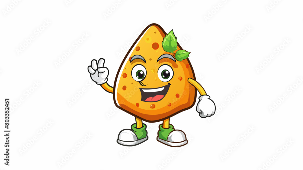 Poster  The combination of flavors creates a zesty and addictive snack.. Cartoon Vector
