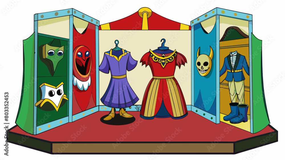 Poster the dressing room was filled with costumes and props each carefully selected to help the actor fully