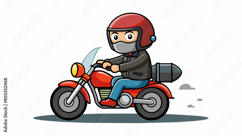 Poster the driver of a motorcycle clad in a leather jacket and riding on a shiny black bike. they weaved in