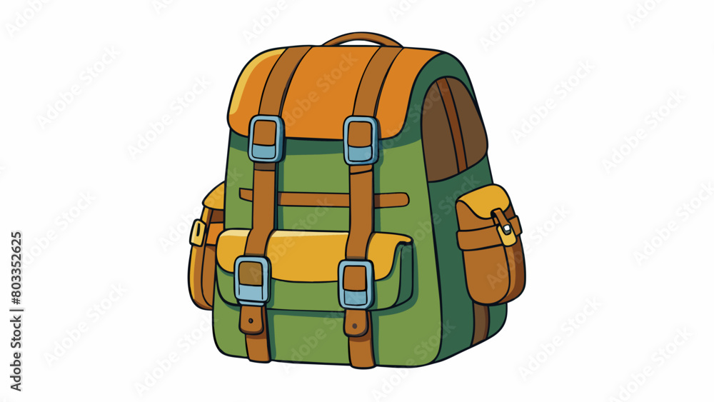 Poster the fourth candidate is a sy backpack made of thick canvas material. it has multiple compartments an