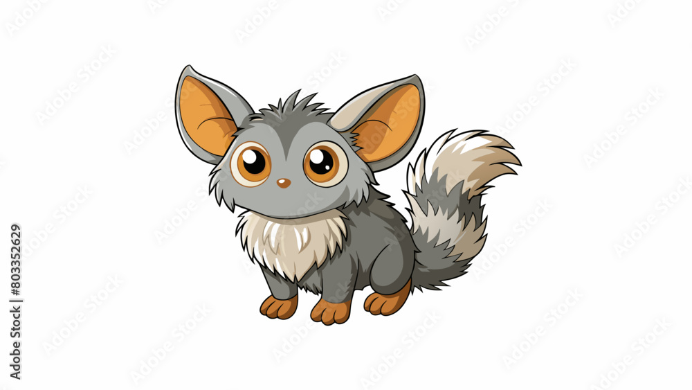 Poster the fourth illustration is of a small fluffy creature with long pointed ears and a bushy tail. its f