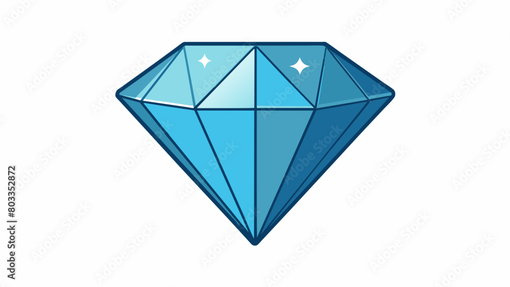Poster The smooth flawless surface of the diamond gives the illusion of being transparent allowing light to pass through and create a stunning display of. Cartoon Vector