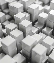 Three-dimensional white cube