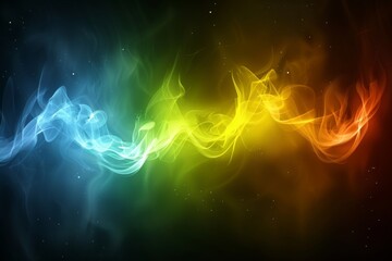Obraz premium Abstract rainbow lights digital art background for stunning and captivating visual designs